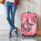 Personalized Pink Butterfly Spirit Luggage Cover Australia’s Breast Cancer Awareness - Aussie Hoodie
