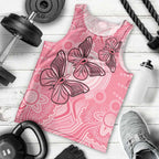 Personalized Pink Butterfly Spirit Men Tank Top Australia’s Breast Cancer Awareness - Aussie Hoodie