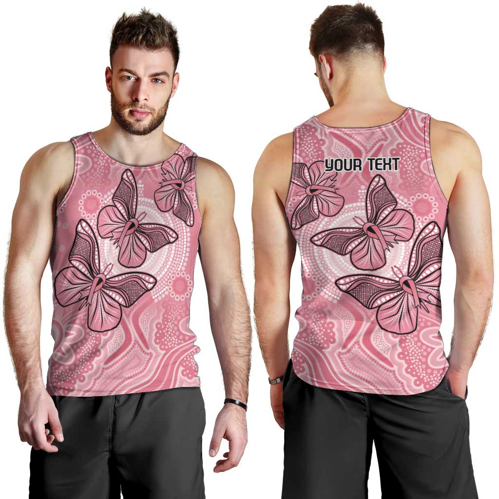 Personalized Pink Butterfly Spirit Men Tank Top Australia’s Breast Cancer Awareness - Aussie Hoodie