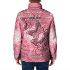 Personalized Pink Butterfly Spirit Padded Jacket Australia’s Breast Cancer Awareness - Aussie Hoodie