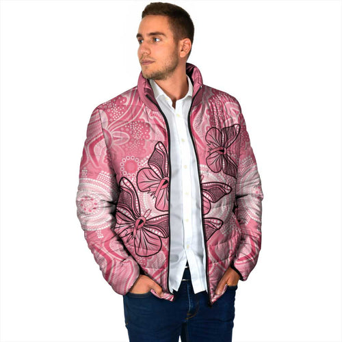 Personalized Pink Butterfly Spirit Padded Jacket Australia’s Breast Cancer Awareness - Aussie Hoodie