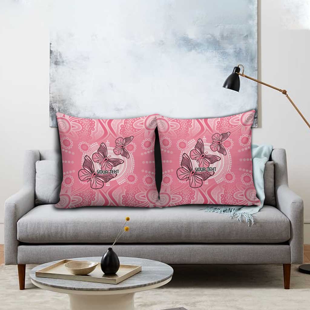 Personalized Pink Butterfly Spirit Pillow Cover Australia’s Breast Cancer Awareness - Aussie Hoodie