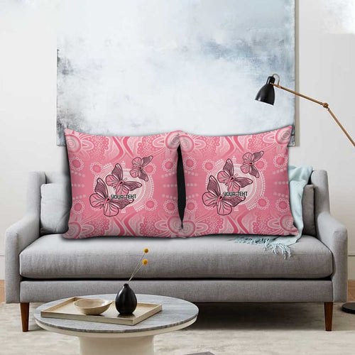 Personalized Pink Butterfly Spirit Pillow Cover Australia’s Breast Cancer Awareness - Aussie Hoodie