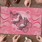 Personalized Pink Butterfly Spirit Puzzle Australia’s Breast Cancer Awareness - Aussie Hoodie