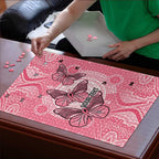 Personalized Pink Butterfly Spirit Puzzle Australia’s Breast Cancer Awareness - Aussie Hoodie