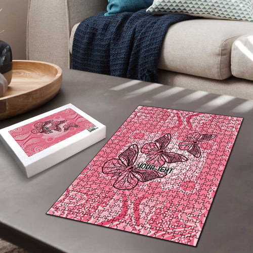 Personalized Pink Butterfly Spirit Puzzle Australia’s Breast Cancer Awareness - Aussie Hoodie