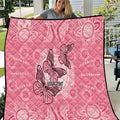 Personalized Pink Butterfly Spirit Quilt Australia’s Breast Cancer Awareness - Aussie Hoodie