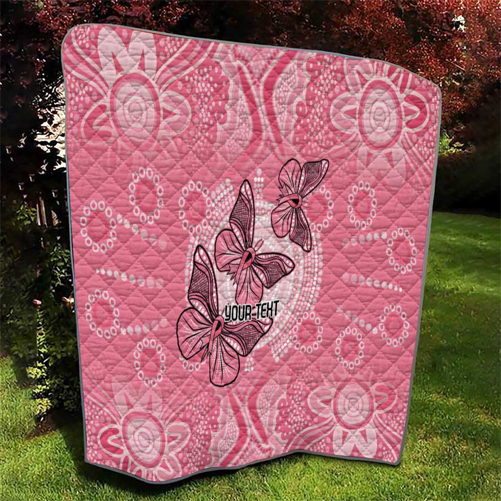 Personalized Pink Butterfly Spirit Quilt Australia’s Breast Cancer Awareness - Aussie Hoodie