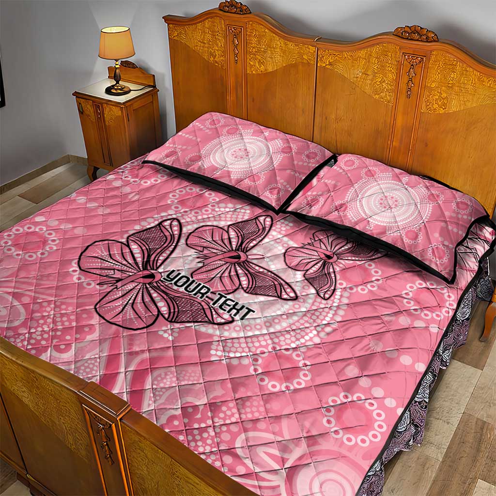 Personalized Pink Butterfly Spirit Quilt Bed Set Australia’s Breast Cancer Awareness - Aussie Hoodie