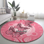 Personalized Pink Butterfly Spirit Round Carpet Australia’s Breast Cancer Awareness - Aussie Hoodie