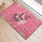 Personalized Pink Butterfly Spirit Rubber Doormat Australia’s Breast Cancer Awareness - Aussie Hoodie