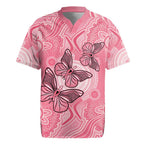 Personalized Pink Butterfly Spirit Rugby Jersey Australia’s Breast Cancer Awareness - Aussie Hoodie