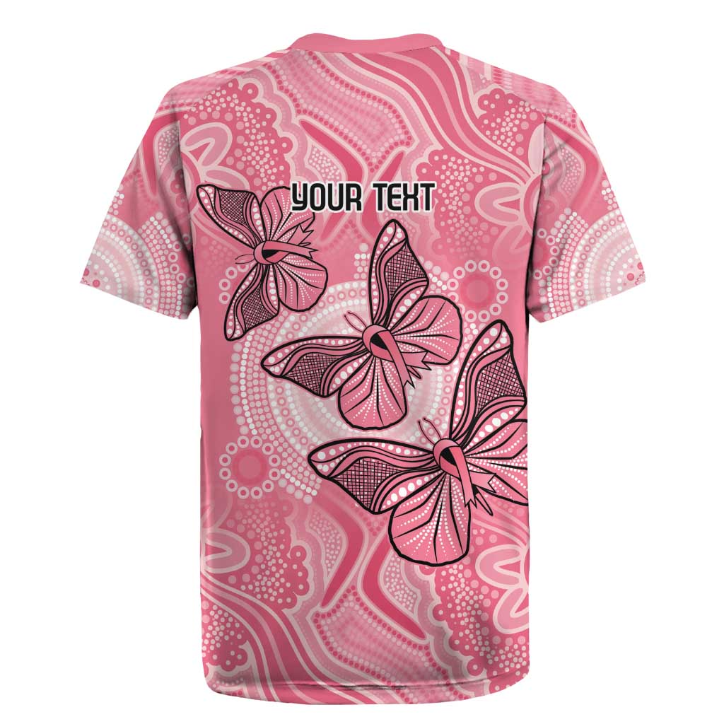 Personalized Pink Butterfly Spirit Rugby Jersey Australia’s Breast Cancer Awareness - Aussie Hoodie