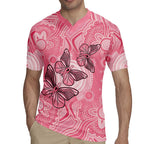 Personalized Pink Butterfly Spirit Rugby Jersey Australia’s Breast Cancer Awareness - Aussie Hoodie