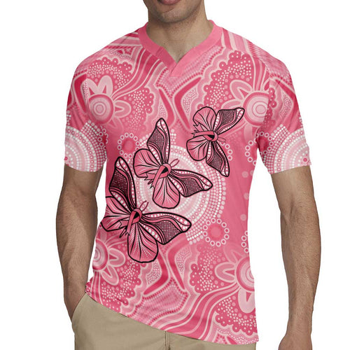 Personalized Pink Butterfly Spirit Rugby Jersey Australia’s Breast Cancer Awareness - Aussie Hoodie