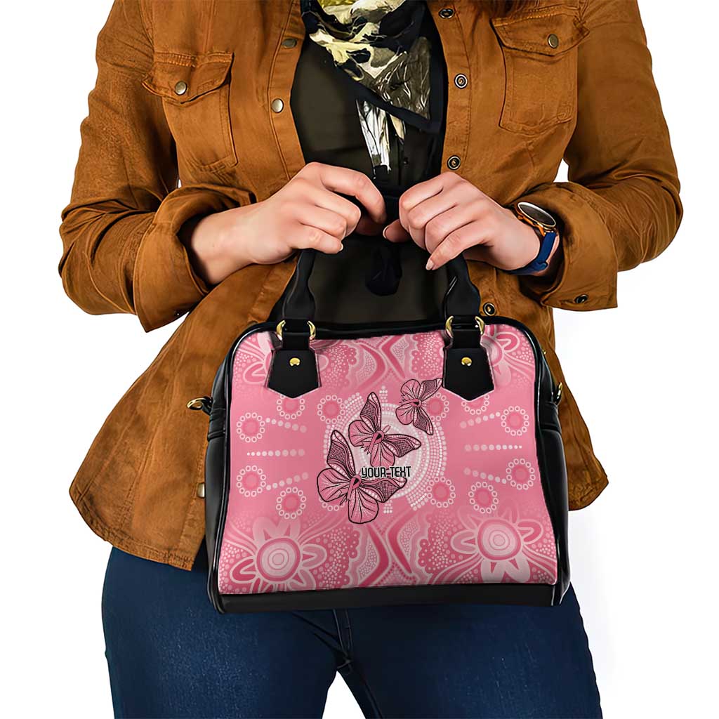 Personalized Pink Butterfly Spirit Shoulder Handbag Australia’s Breast Cancer Awareness - Aussie Hoodie