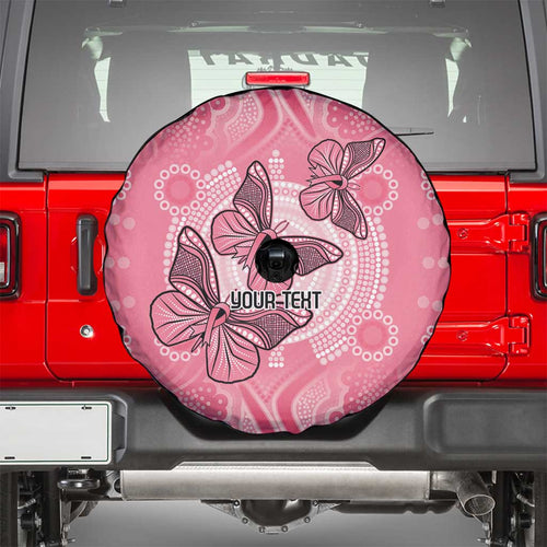 Personalized Pink Butterfly Spirit Spare Tire Cover Australia’s Breast Cancer Awareness - Aussie Hoodie