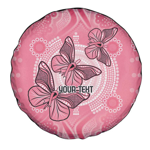 Personalized Pink Butterfly Spirit Spare Tire Cover Australia’s Breast Cancer Awareness - Aussie Hoodie