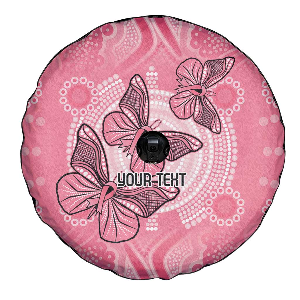 Personalized Pink Butterfly Spirit Spare Tire Cover Australia’s Breast Cancer Awareness - Aussie Hoodie