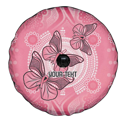 Personalized Pink Butterfly Spirit Spare Tire Cover Australia’s Breast Cancer Awareness - Aussie Hoodie