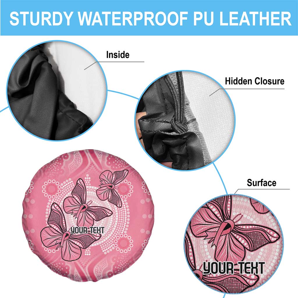 Personalized Pink Butterfly Spirit Spare Tire Cover Australia’s Breast Cancer Awareness - Aussie Hoodie