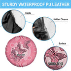Personalized Pink Butterfly Spirit Spare Tire Cover Australia’s Breast Cancer Awareness - Aussie Hoodie