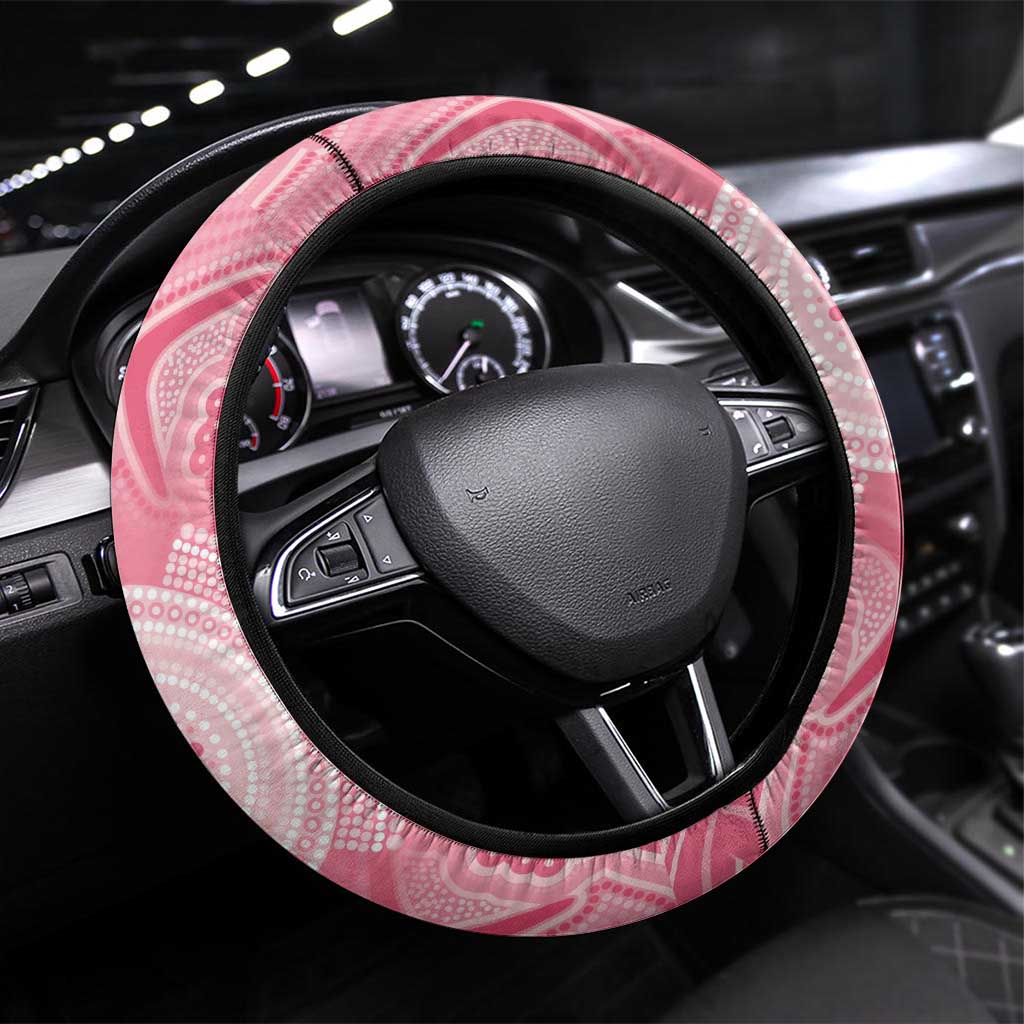 Pink Butterfly Spirit Steering Wheel Cover Australia’s Breast Cancer Awareness - Aussie Hoodie