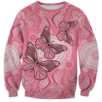 Personalized Pink Butterfly Spirit Sweatshirt Australia’s Breast Cancer Awareness - Aussie Hoodie