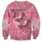 Personalized Pink Butterfly Spirit Sweatshirt Australia’s Breast Cancer Awareness - Aussie Hoodie
