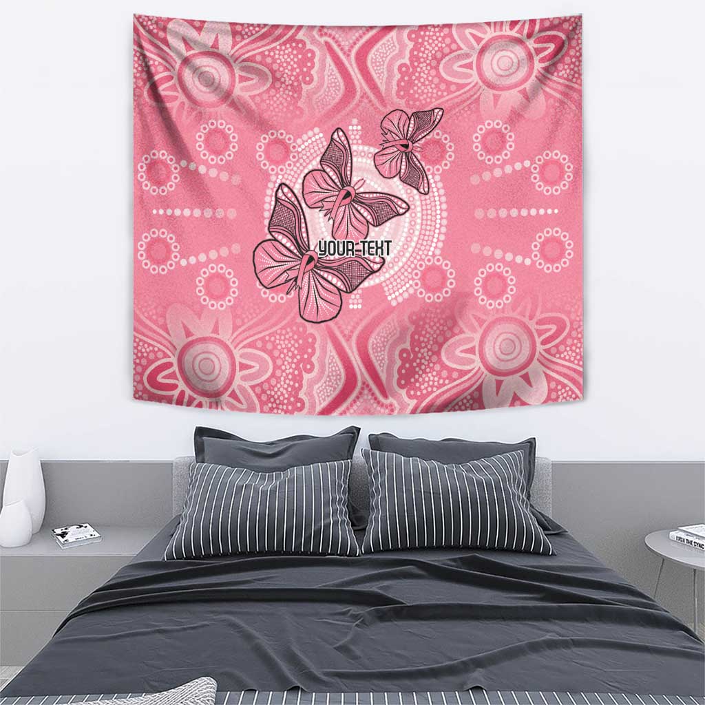 Personalized Pink Butterfly Spirit Tapestry Australia’s Breast Cancer Awareness - Aussie Hoodie