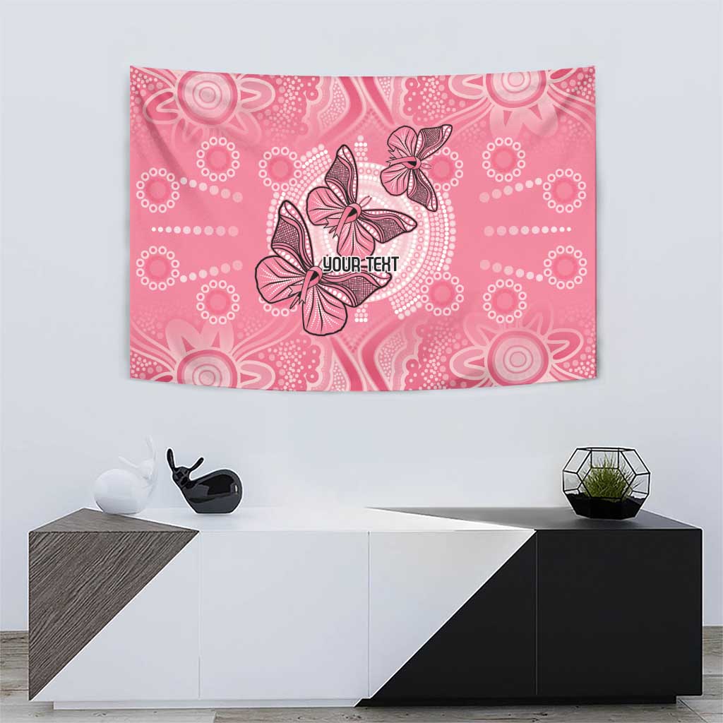 Personalized Pink Butterfly Spirit Tapestry Australia’s Breast Cancer Awareness - Aussie Hoodie