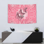 Personalized Pink Butterfly Spirit Tapestry Australia’s Breast Cancer Awareness - Aussie Hoodie