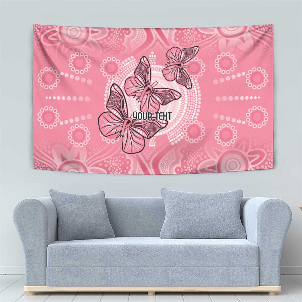 Personalized Pink Butterfly Spirit Tapestry Australia’s Breast Cancer Awareness - Aussie Hoodie