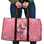 Personalized Pink Butterfly Spirit Travel Bag Australia’s Breast Cancer Awareness - Aussie Hoodie