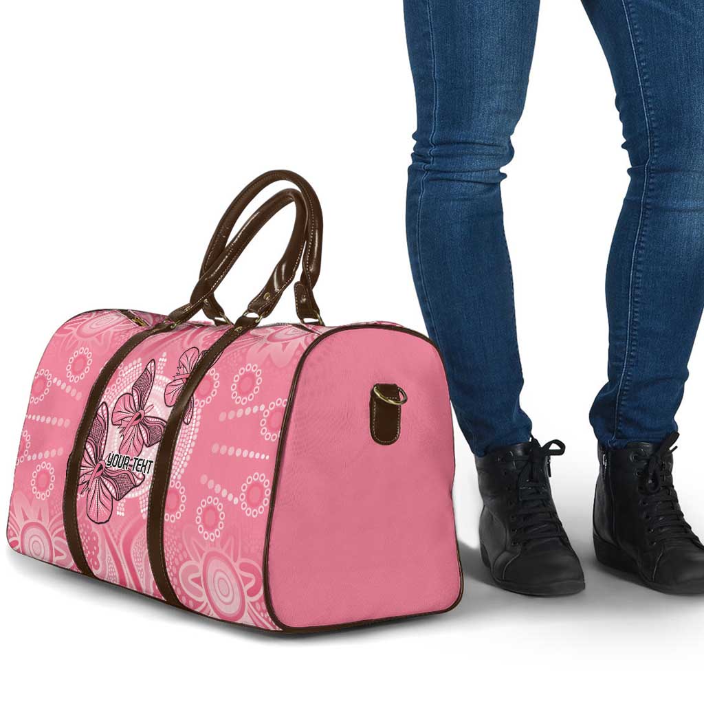 Personalized Pink Butterfly Spirit Travel Bag Australia’s Breast Cancer Awareness - Aussie Hoodie