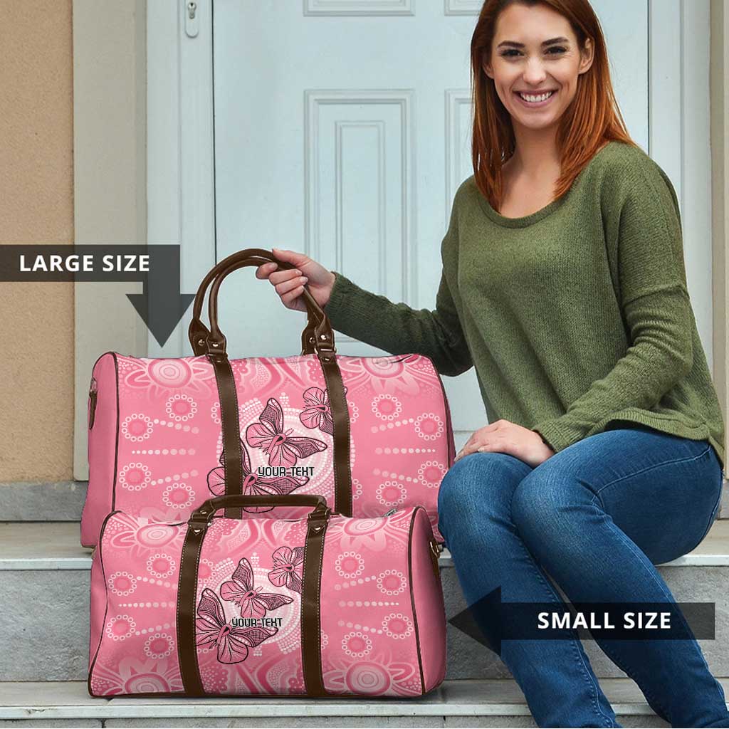 Personalized Pink Butterfly Spirit Travel Bag Australia’s Breast Cancer Awareness - Aussie Hoodie