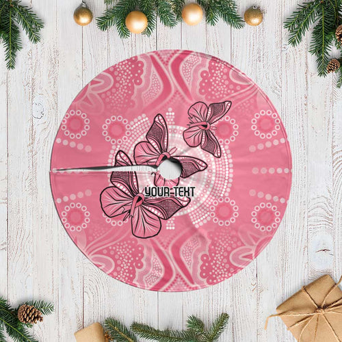 Personalized Pink Butterfly Spirit Tree Skirt Australia’s Breast Cancer Awareness - Aussie Hoodie