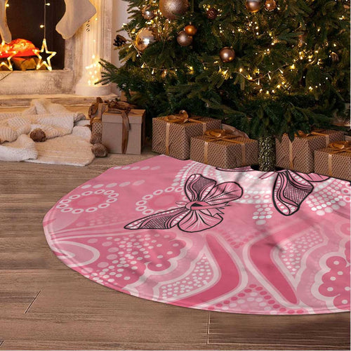 Personalized Pink Butterfly Spirit Tree Skirt Australia’s Breast Cancer Awareness - Aussie Hoodie