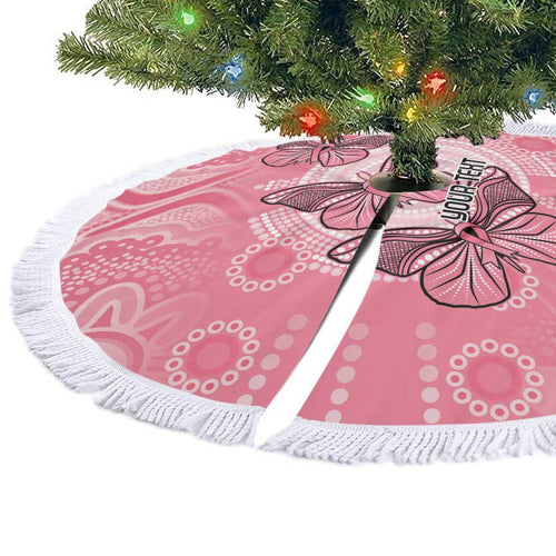 Personalized Pink Butterfly Spirit Tree Skirt Australia’s Breast Cancer Awareness - Aussie Hoodie