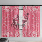 Personalized Pink Butterfly Spirit Window Curtain Australia’s Breast Cancer Awareness - Aussie Hoodie