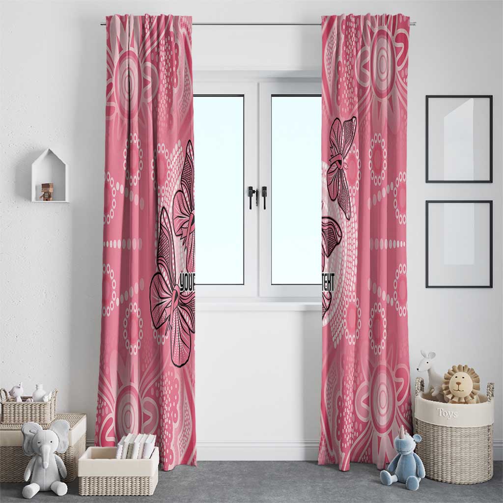 Personalized Pink Butterfly Spirit Window Curtain Australia’s Breast Cancer Awareness - Aussie Hoodie
