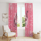 Personalized Pink Butterfly Spirit Window Curtain Australia’s Breast Cancer Awareness - Aussie Hoodie