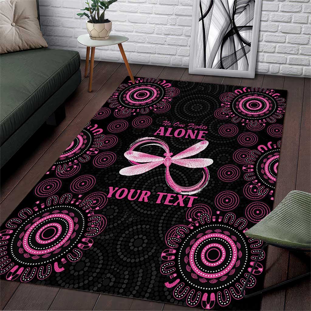 Personalized Pink Dragonfly Aboriginal of Hope Area Rug Australia’s Breast Cancer Awareness - Aussie Hoodie