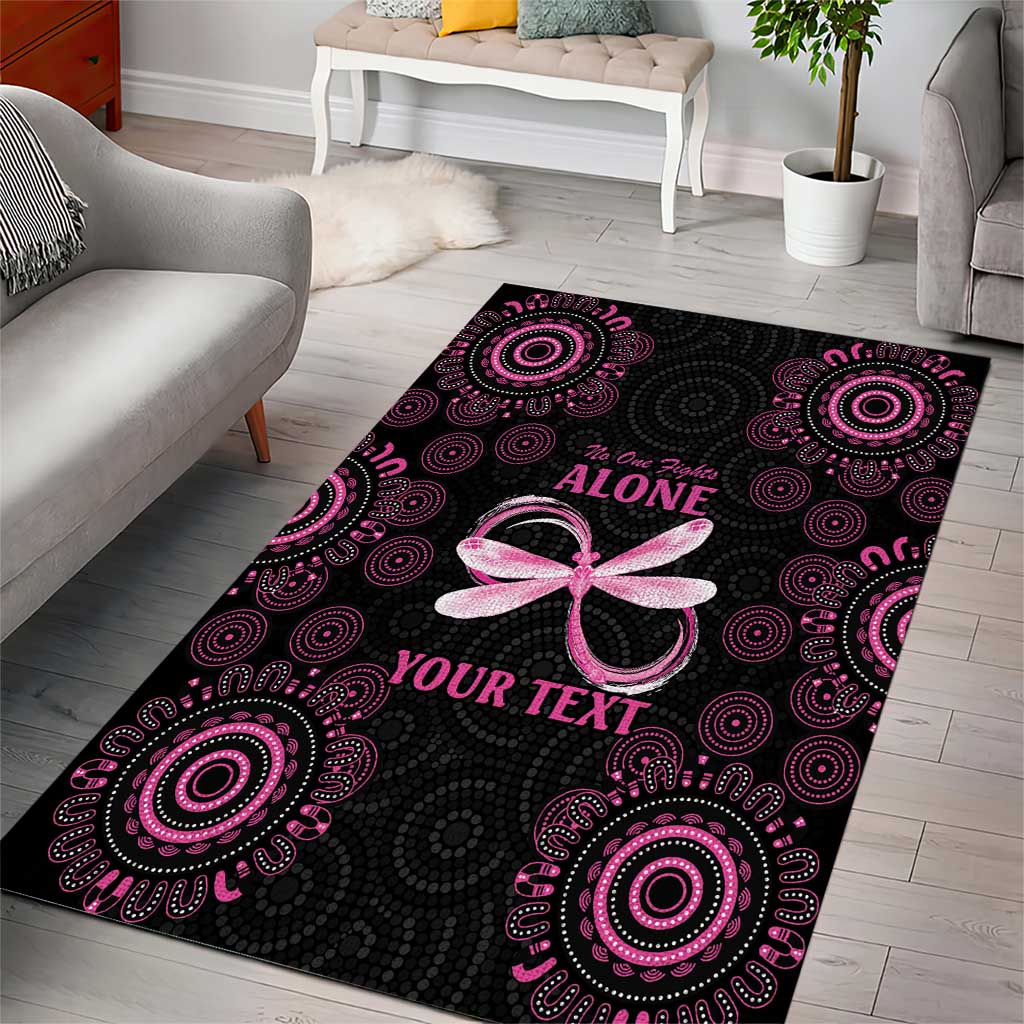 Personalized Pink Dragonfly Aboriginal of Hope Area Rug Australia’s Breast Cancer Awareness - Aussie Hoodie