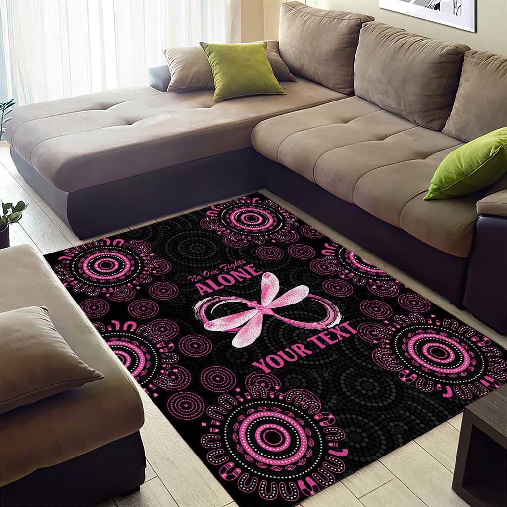 Personalized Pink Dragonfly Aboriginal of Hope Area Rug Australia’s Breast Cancer Awareness - Aussie Hoodie