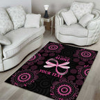 Personalized Pink Dragonfly Aboriginal of Hope Area Rug Australia’s Breast Cancer Awareness - Aussie Hoodie
