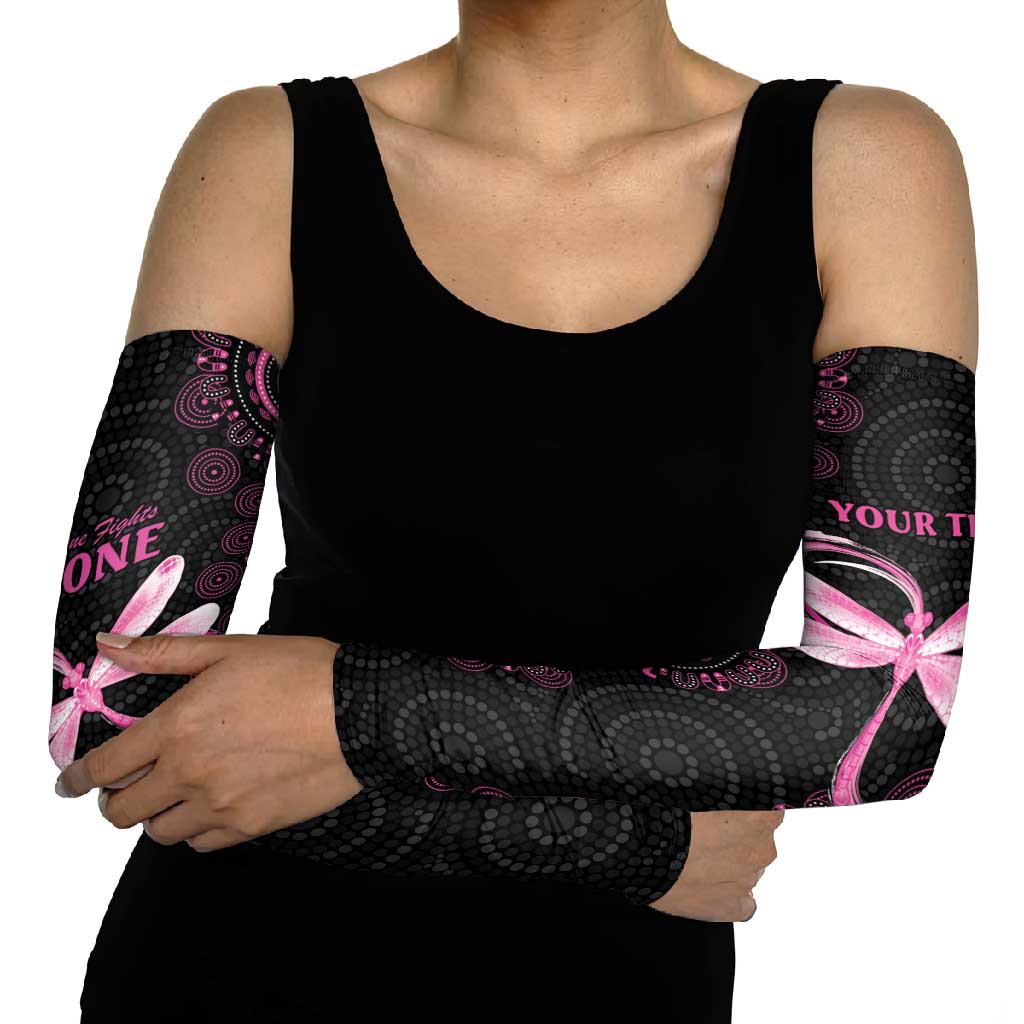Personalized Pink Dragonfly Aboriginal of Hope Arm Sleeves Australia’s Breast Cancer Awareness - Aussie Hoodie