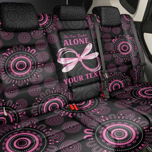 Personalized Pink Dragonfly Aboriginal of Hope Back Car Seat Cover Australia’s Breast Cancer Awareness - Aussie Hoodie