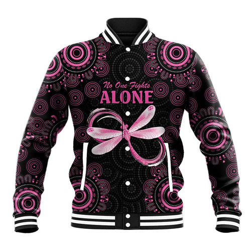 Personalized Pink Dragonfly Aboriginal of Hope Baseball Jacket Australia’s Breast Cancer Awareness - Aussie Hoodie