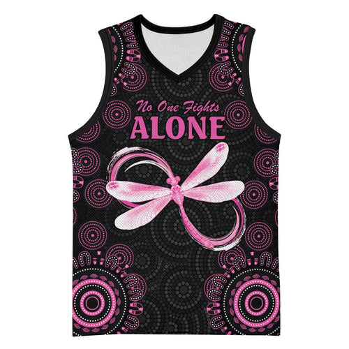 Personalized Pink Dragonfly Aboriginal of Hope Basketball Jersey Australia’s Breast Cancer Awareness - Aussie Hoodie